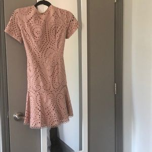 Katina Grimaldi Pink Lace Dress with Corset Back